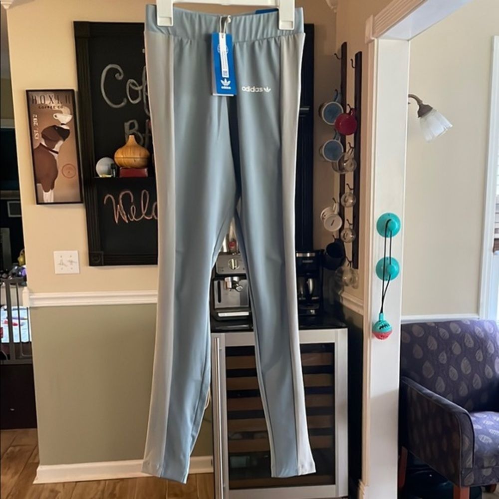NWT Adidas Originals Mid Rise Full Length Tight Sz XS Magic Grey